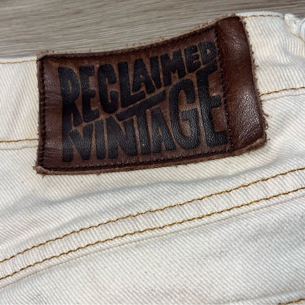 Reclaimed Vintage Cream High Rise Jeans - Picture 9 of 9